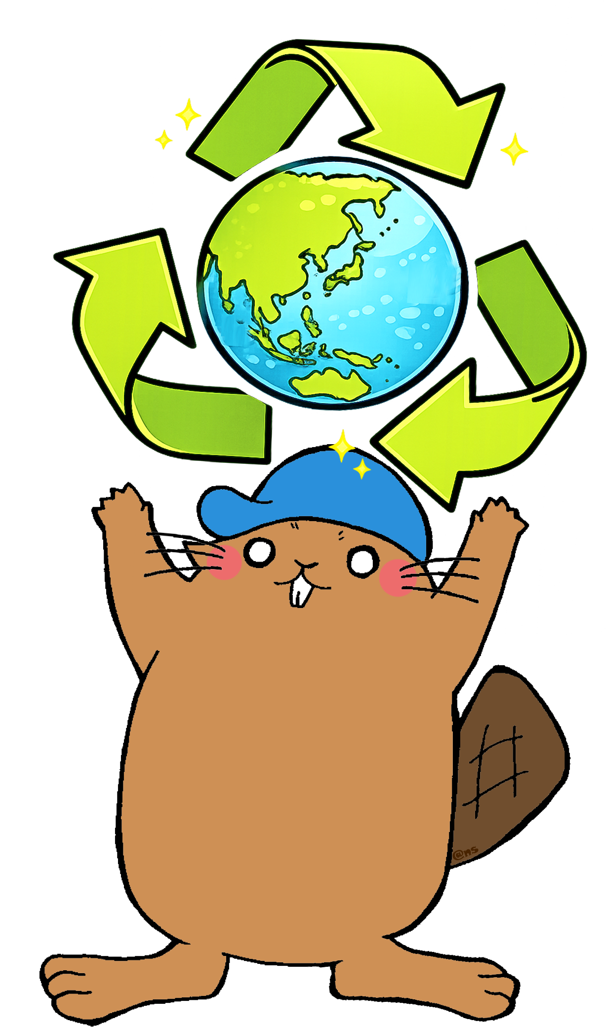 水神PR担当の産廃リサイクルビバちゃん